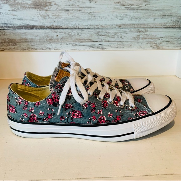 Converse Shoes - Converse All Star Low Floral Denim 155236f W11